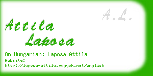 attila laposa business card